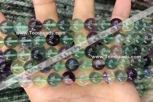 CFL921 15.5 inches 10mm round fluorite gemstone beads