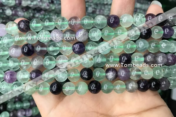 CFL925 15.5 inches 8mm round fluorite beads wholesale