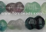 CFL958 15.5 inches 16*22mm peanut-shaped natural fluorite beads