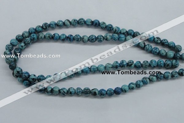 CFS102 15.5 inches 8mm round blue feldspar gemstone beads