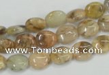 CFS201 15.5 inches 8*10mm oval natural feldspar gemstone beads