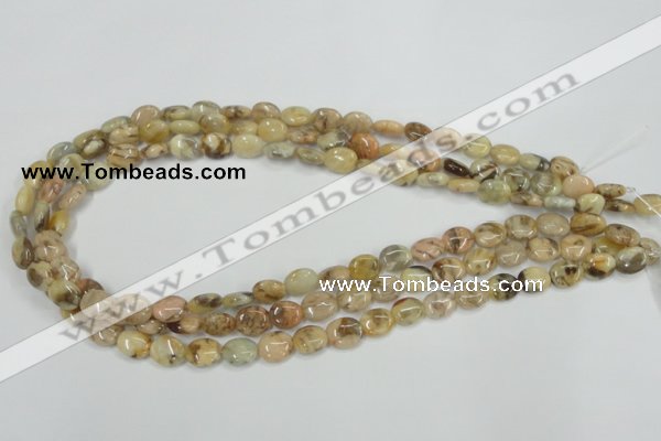 CFS201 15.5 inches 8*10mm oval natural feldspar gemstone beads