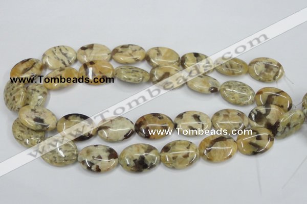 CFS203 15.5 inches 18*25mm oval natural feldspar gemstone beads