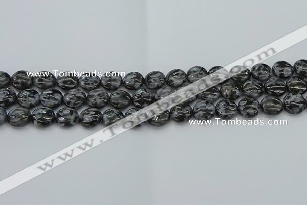 CFS311 15.5 inches 10mm flat round feldspar gemstone beads