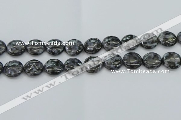 CFS314 15.5 inches 18mm flat round feldspar gemstone beads