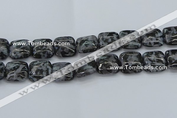 CFS325 15.5 inches 25*25mm square feldspar gemstone beads