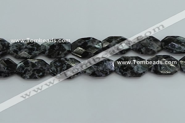 CFS331 15.5 inches 25*35mm faceted freeform feldspar gemstone beads