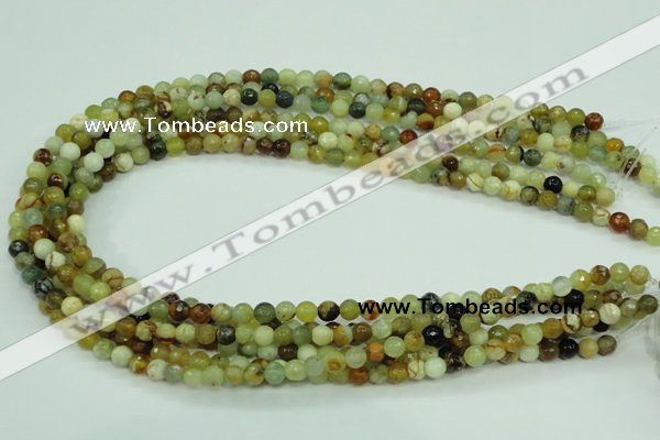 CFW02 15.5 inches 6mm faceted round flower jade beads wholesale