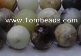 CFW06 15.5 inches 14mm faceted round flower jade beads wholesale