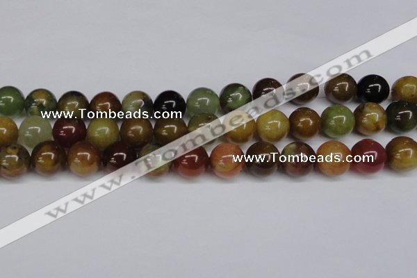 CFW105 15.5 inches 14mm round flower jade gemstone beads