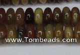 CFW110 15.5 inches 6*12mm rondelle flower jade gemstone beads