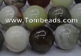 CFW17 15.5 inches 16mm round flower jade beads wholesale