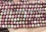 CFW45 15.5 inches 6mm round pink wooden jasper beads wholesale