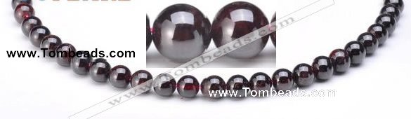 CGA01 8mm round natural garnet gemstone beads Wholesale