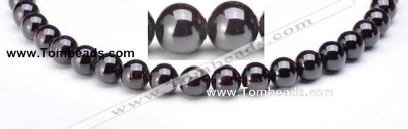 CGA02 10mm round natural garnet gemstone beads Wholesale