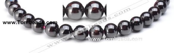 CGA03 Round 12mm natural garnet gemstone beads Wholesale