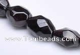 CGA06 10*13mm freeform natural garnet gemstone beads Wholesale