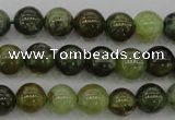 CGA131 15.5 inches 6mm round natural green garnet beads wholesale