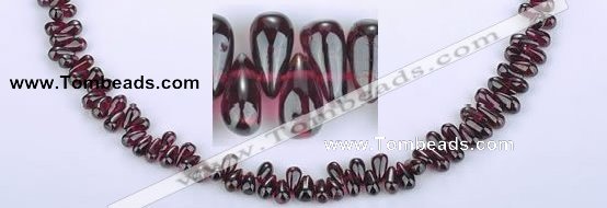 CGA14 15 inches 4*7mm teardrop garnet gemstone beads Wholesale