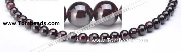 CGA17 4mm round natural garnet gemstone beads Wholesale
