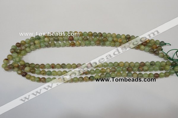 CGA202 15.5 inches 6mm round natural green garnet beads