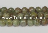 CGA203 15.5 inches 8mm round natural green garnet beads