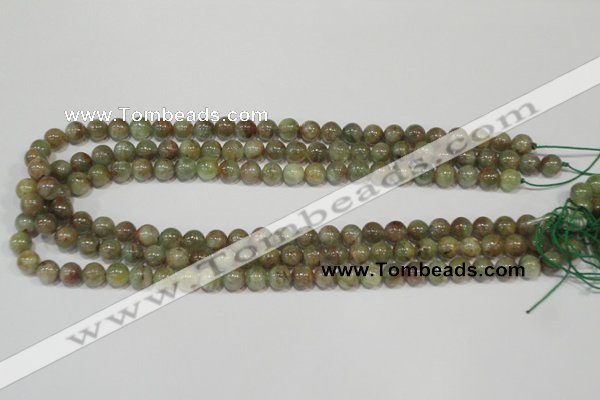 CGA203 15.5 inches 8mm round natural green garnet beads