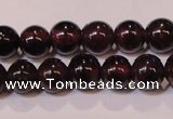 CGA351 14 inches 3mm round natural red garnet beads wholesale