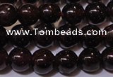 CGA352 14 inches 4mm round natural red garnet beads wholesale