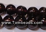 CGA353 14 inches 5mm round natural red garnet beads wholesale