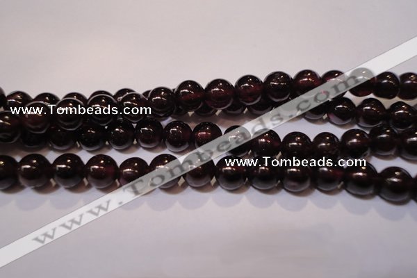 CGA353 14 inches 5mm round natural red garnet beads wholesale