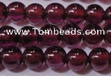 CGA356 15 inches 3mm round natural red garnet beads wholesale