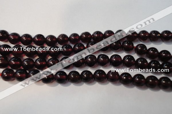 CGA358 15 inches 5mm round natural red garnet beads wholesale