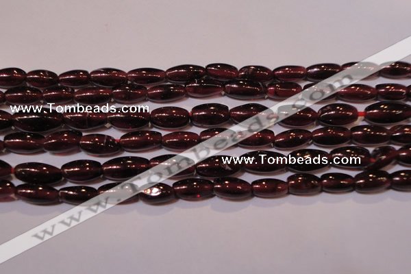 CGA372 15 inches 4*7mm rice natural red garnet beads wholesale