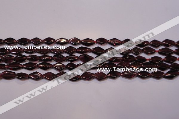 CGA388 15 inches 5*7mm diamond natural red garnet beads wholesale