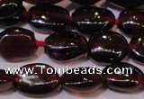 CGA396 15 inches 5*7mm oval natural red garnet beads wholesale