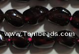 CGA416 15.5 inches 5*6mm nuggets natural red garnet beads wholesale