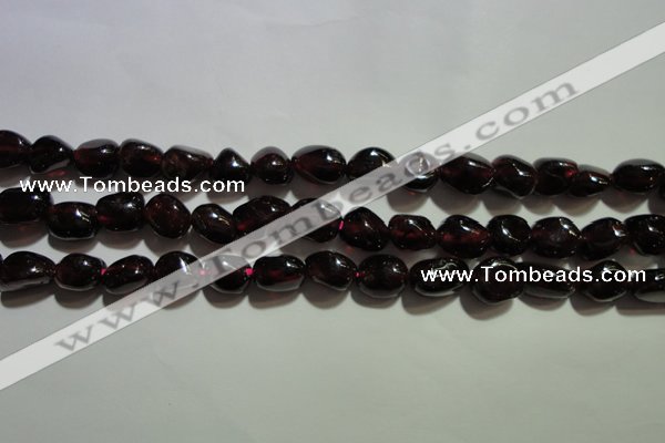 CGA416 15.5 inches 5*6mm nuggets natural red garnet beads wholesale
