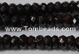 CGA458 15.5 inches 4*6mm faceted rondelle natural red garnet beads