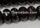 CGA461 15.5 inches 8*12mm faceted rondelle natural red garnet beads