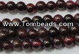 CGA464 15.5 inches 3mm round natural red garnet beads wholesale