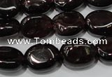 CGA469 15.5 inches 8*10mm oval natural red garnet beads