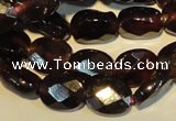 CGA479 15.5 inches 6*8mm faceted oval natural red garnet beads