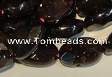 CGA481 15.5 inches 8*12mm faceted oval natural red garnet beads