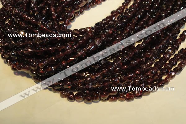 CGA488 15.5 inches 4mm - 5mm nuggets natural red garnet beads