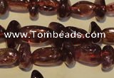 CGA489 15.5 inches 4*8mm – 4*10mm nuggets natural red garnet beads