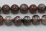 CGA50 15.5 inches 10mm round red green garnet gemstone beads