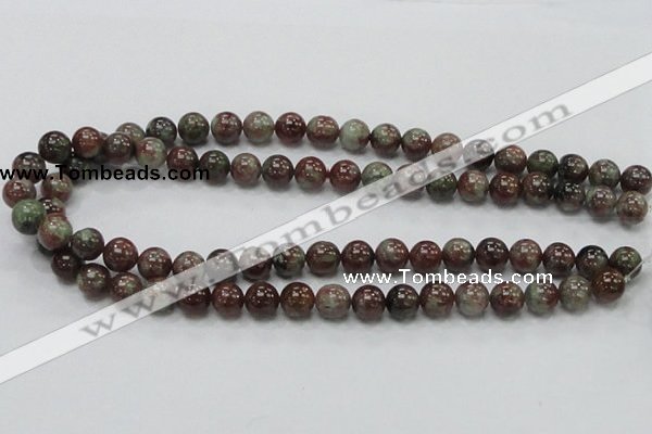 CGA50 15.5 inches 10mm round red green garnet gemstone beads