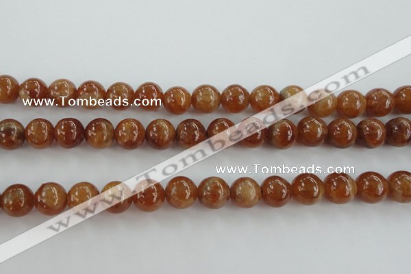 CGA503 15.5 inches 8mm round A grade yellow red garnet beads