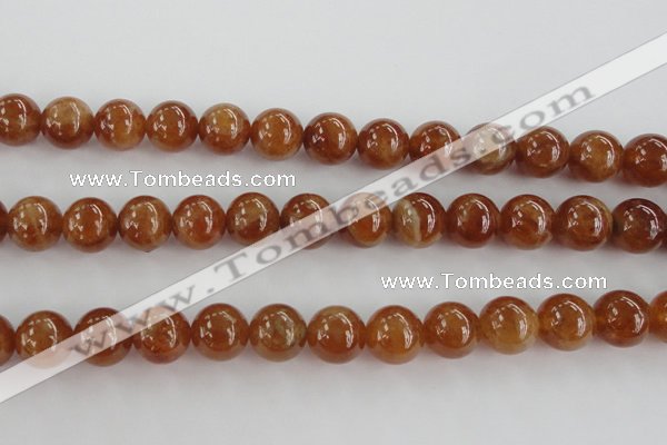 CGA504 15.5 inches 10mm round A grade yellow red garnet beads